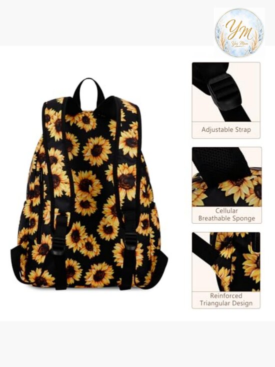 Water-Resistant Daypack Backpack with Laptop Compartment and Anti-Theft Pocket, main image 4